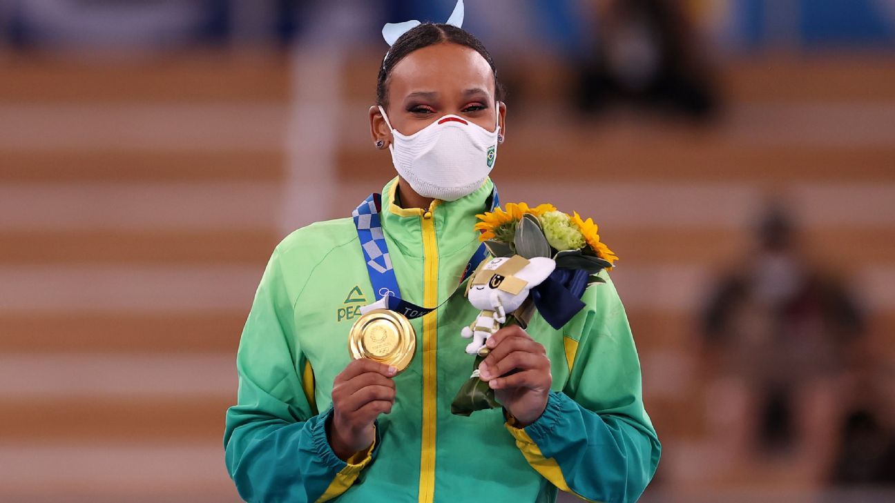 Olimpíadas Rebeca Andrade volta a fazer história e conquista medalha de ouro inédita para o