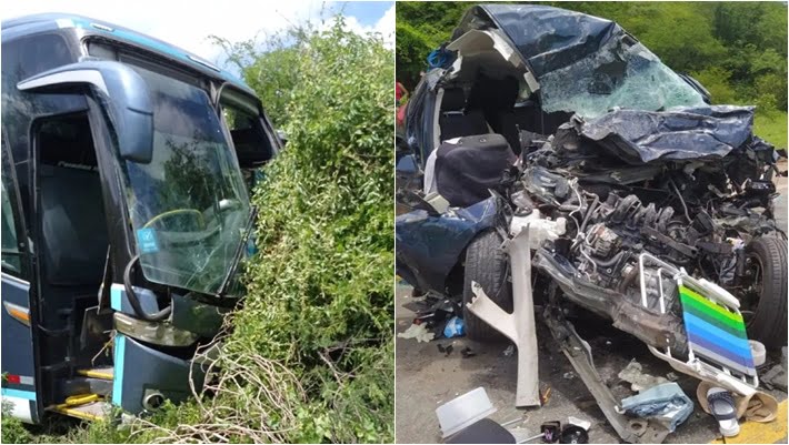 Colisão Entre Carro E Ônibus Deixa Duas Pessoas Mortas No Sudoeste Da Bahia