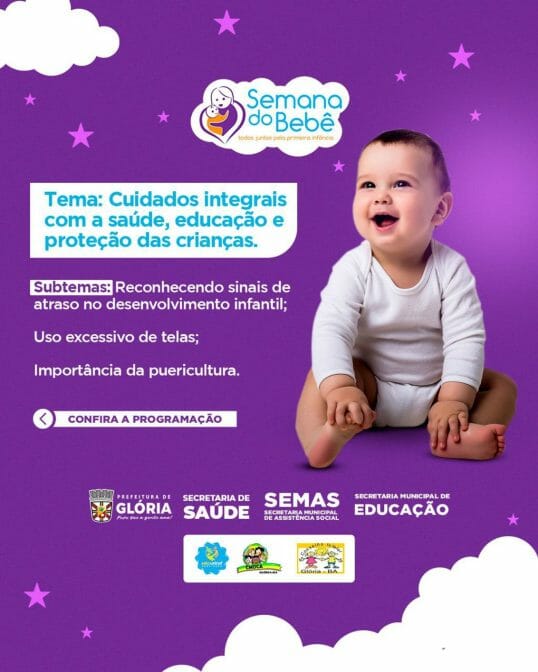 Venha Participar Da Semana Do Bebê Em Glória!