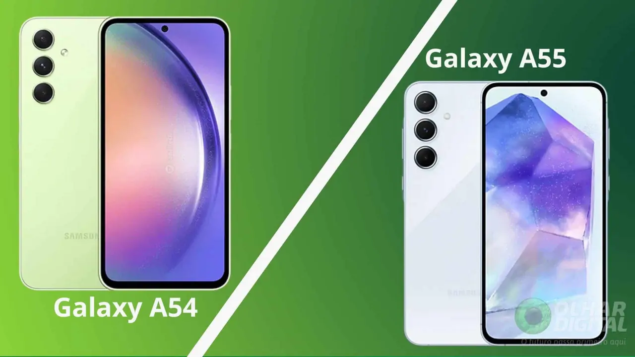 Galaxy A55 Vs A54 (Imagem: Divulgação)