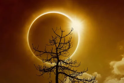 Em Um Eclipse Solar Anular, É Formado Um &Quot;Anel De Fogo&Quot; No Céu. Crédito: Igorzh - Shutterstock