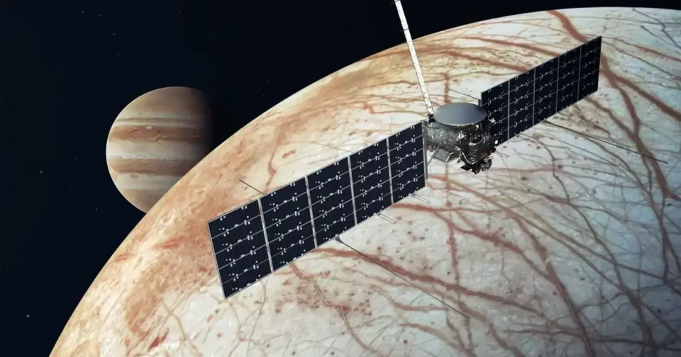 Conceito Artístico Da Espaçonave Europa Clipper Da Nasa. Créditos: Nasa /Jpl-Caltech