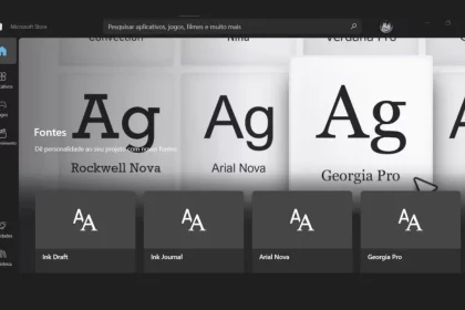 Fontes Para Texto Na Microsoft Store (Reprodução: Wagner Edwards/Olhar Digital)