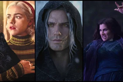 Crédito: Sabrina (Netfflix), The Witcher (Netflix) E Agatha Desde Sempre(Disney+)