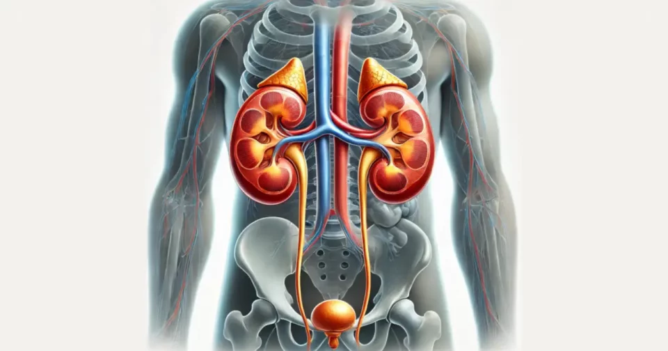 Rins, Glândulas Suprarrenais E Bexiga No Corpo Humano (Reprodução: Chatgpt Viadall-E)