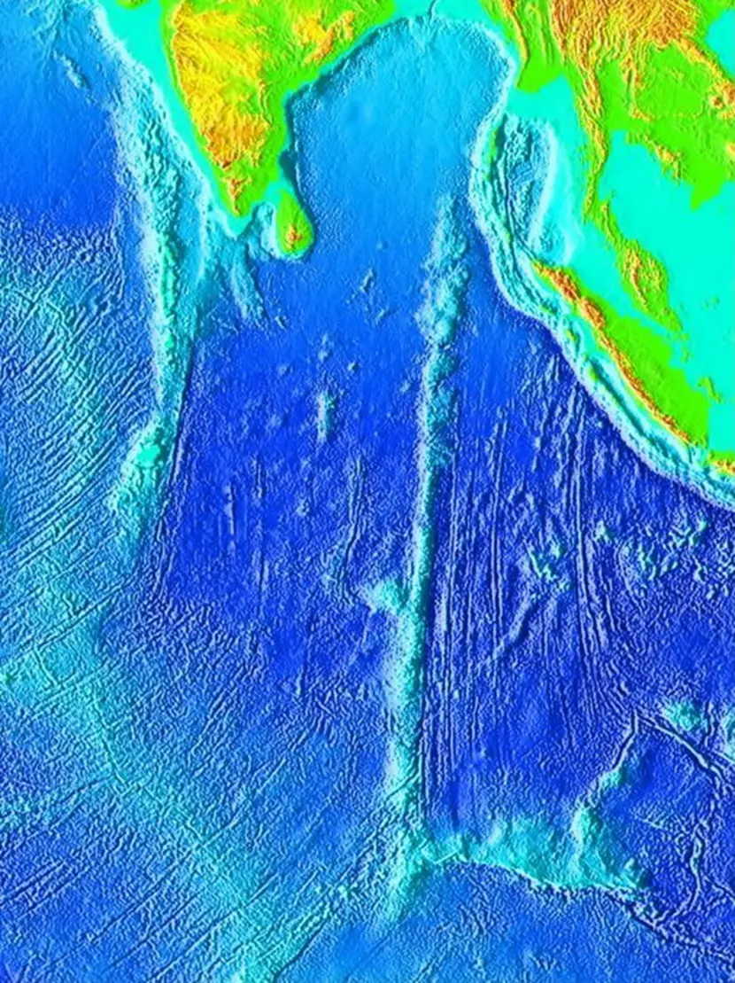 A Dorsal Da Noventa-Este Do Oceano Índico (Imagem: Tonicthebrown/Wikimediacommons/Domínio Público)