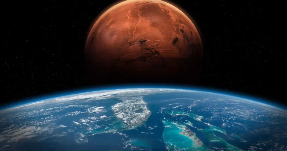 Montagem Feita Com Os Planetas Terra E Marte. Imagem: Buradaki / Istock