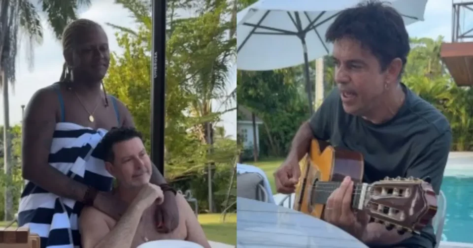 Encontro De Artistas: Liniker E Jorge Vercillo Tocam Violão Na Casa De Ivete Sangalo Em Praia Do Forte