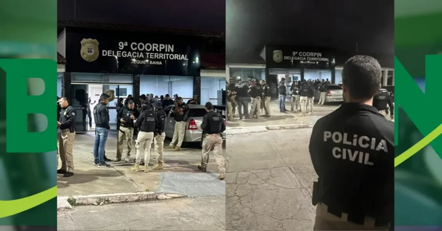 Imagem De Policias Na Frente Da Delegacia Territorial | Foto: Reprodução / Blog Do Marcos Frahm