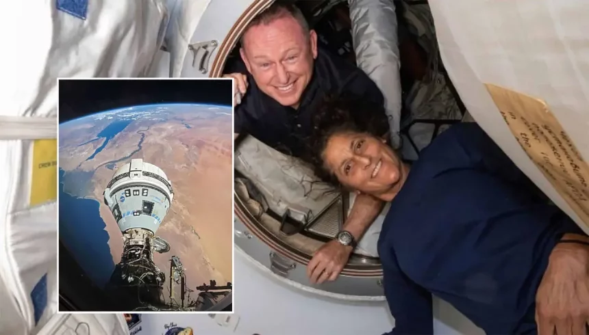 Barry &Quot;Buch&Quot; Wilmore E Sunita &Quot;Suni&Quot; Williams, Os Astronautas Da Nasa Em Missão Prolongada No Espaço Após Problemas Com A Nave Starliner, Da Boeing. Crédito: Nasa