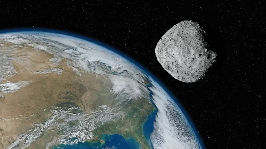 Representação Artística Do Asteroide Bennu Em Rota De Colisão Com A Terra. Crédito: Lukasz Pawel Szczepanski - Shutterstock