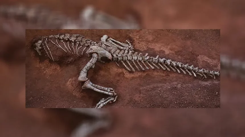 Esqueleto De Xingxiulong Yueorum Descoberto No Sudoeste Da China. Crédito: Instituto De Paleontologia De Vertebrados E Paleoantropologia