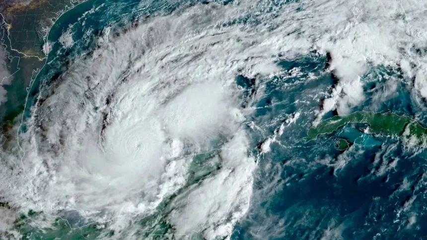 Imagem Do Espaço Do Furacão Milton (Imagem: Noaa)