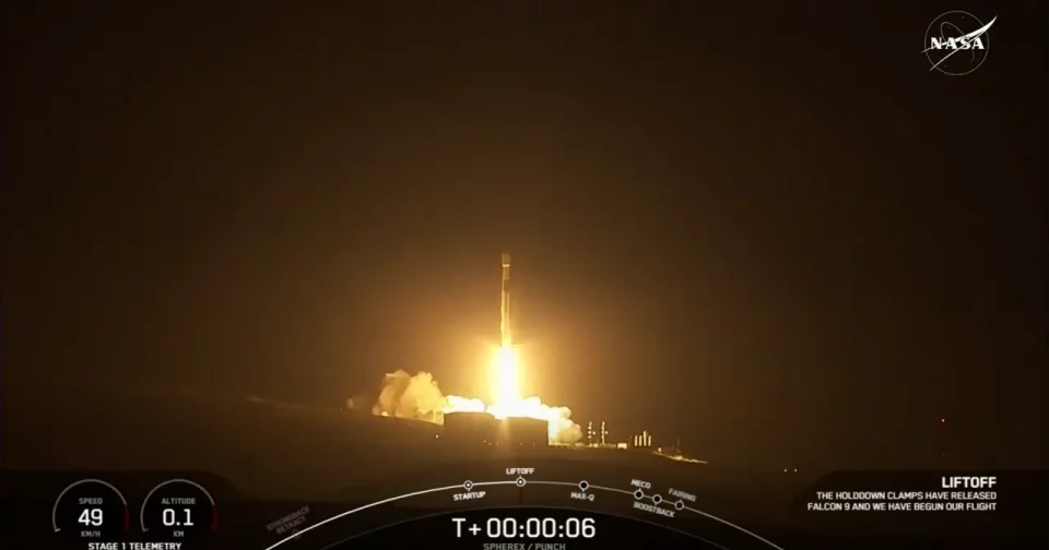 Decolagem Do Falcon 9 Foi Um Sucesso (Imagem: Reprodução/Youtube/Nasa)