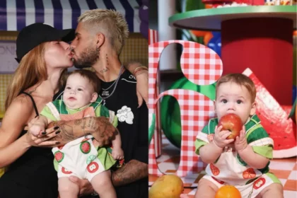 José Leonardo Comemorando 6 Meses Ao Lado Da Família (Reprodução Instagram/Montagem)