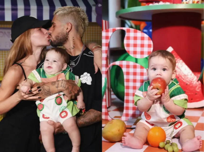 José Leonardo Comemorando 6 Meses Ao Lado Da Família (Reprodução Instagram/Montagem)